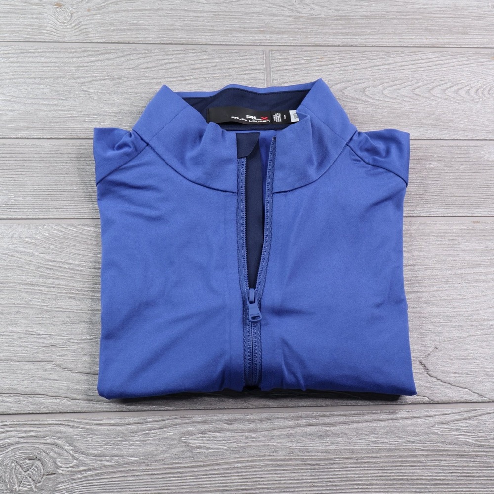 RLX Ralph Lauren 1/4 Zip Pullover Men's S Blue Tamarack Country Club Golf